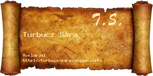 Turbucz Sára névjegykártya